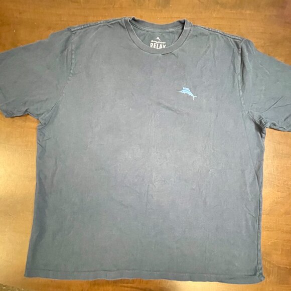 Tommy Bahama Work Hard Relax Harder Mens Tshirt Size 2XL - Picture 1 of 6